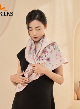 eorilks真丝大方巾女春秋