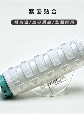 磨砂透明烫发耐高温包棉夹子