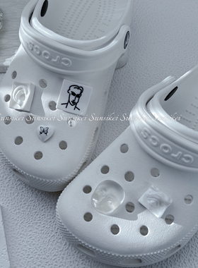 Crocs洞洞鞋通用ins风高级感鞋花鞋扣鞋面装饰diy 可拆卸 自留款