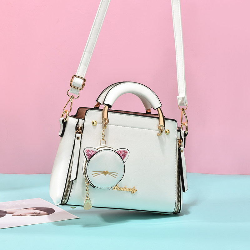 女士白色2020新款潮时尚百搭小包包 johncharis女士包袋