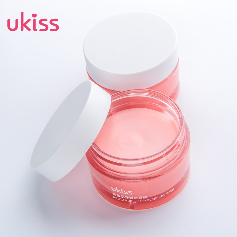 ukiss旗舰店UKISS花蜜奶冻睡眠唇膜保湿滋润补水去死皮淡化唇色纹男女士润唇3