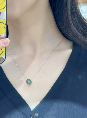 古丽古丽S925纯银项链路路通轻奢小众设计感锁骨链精致温柔01995