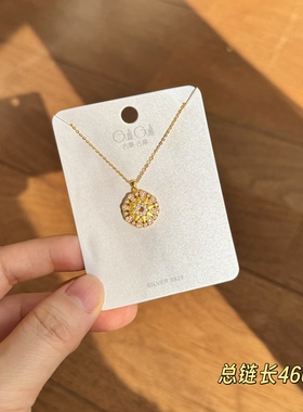 古丽古丽新款时尚高级感气质精致淑女甜美个性复古百搭项链08561