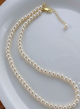 时尚珍珠项链欧比·雅比温柔