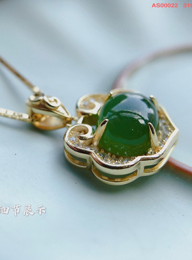 如意金锁项链古丽古丽银