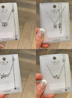 古丽古丽S925纯银锁骨项链气质百搭简约精致高级感冷淡风05306