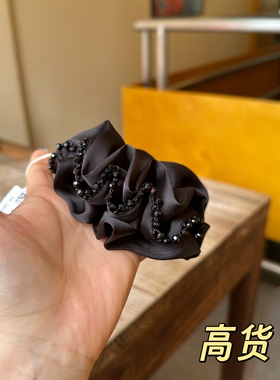 绸缎大肠圈发饰发圈轻奢小众设计高级感发绳精致百搭时尚0130