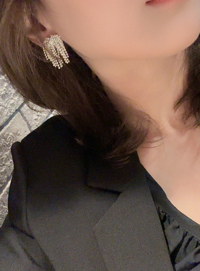 欧比雅比法式银针新款高级耳钉轻奢小众设计感耳环精致百搭51792