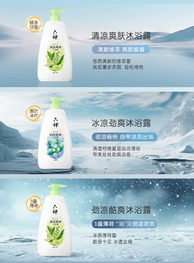 六神清凉艾叶沐浴露大容量