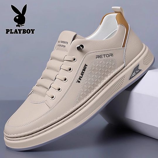 Playboy genuine leather breathable casual shoes