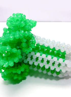 居家饰品手工串珠百财玉白菜