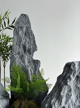 仿真青龙石庭院造景落地搭配假山