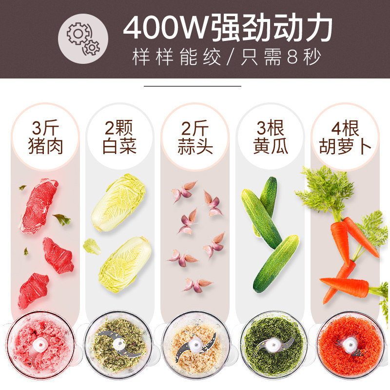 奥克斯家用电动多功能小型绞肉机 奥克斯英德绞肉/碎肉/绞菜机