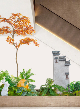 大型仿真绿植造景盆栽枫树景观