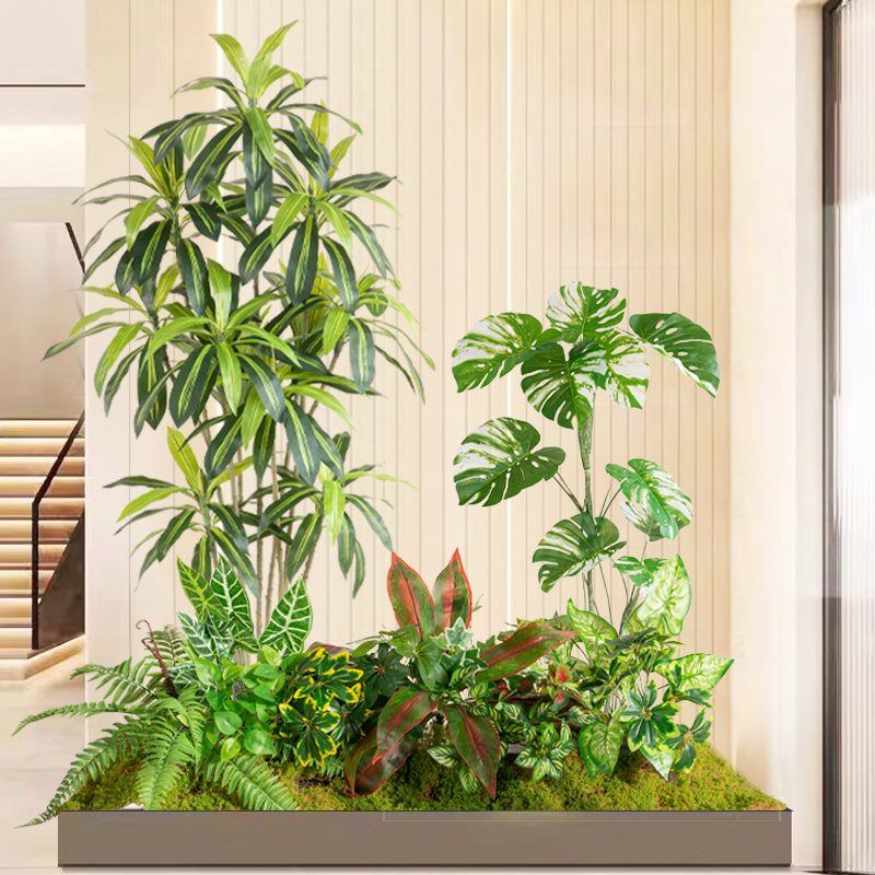 仿真绿植造景组合景观室内楼梯间走廊装饰花阳台网红仿生植物摆设 - 图3