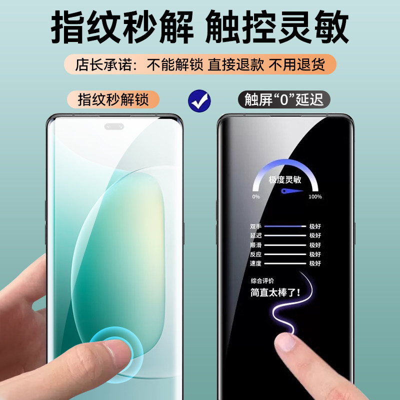 newyu适用荣耀500pro钢化膜荣耀300手机膜500新款荣耀400pro全覆盖贴屏保200pro防偷窥300ultra水凝100/90/80