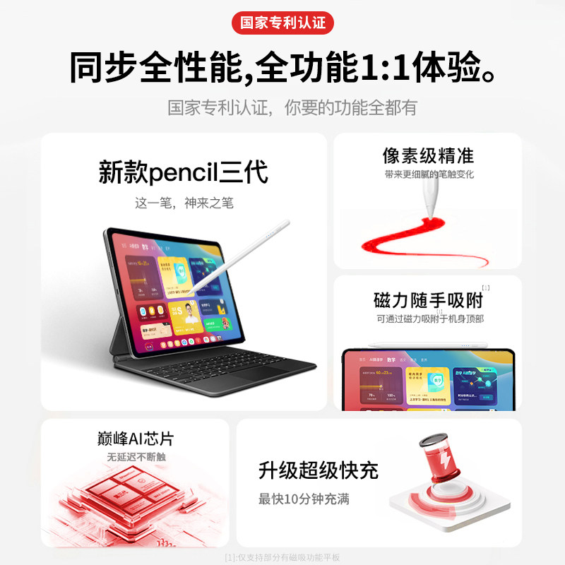 NEWYU适用学而思平板S4/S3触屏笔T4Pro手写笔P4点触笔X2/2Pro三代2024电容笔经典款学练机触控笔儿童点读笔,淘宝优惠券,粉丝福利购,淘宝优惠卷