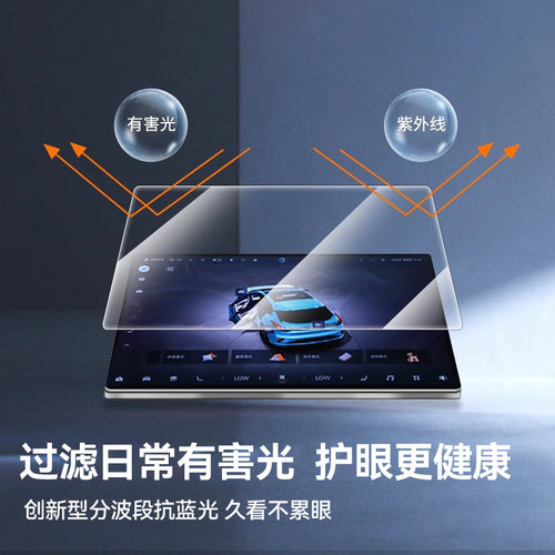 NewYu适用25/6款宝马iM X1/4/5/6/7/3系屏幕钢化膜中控导航保护贴 - 图2