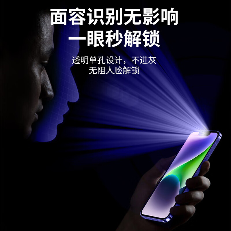 适用iPhone14promax钢化膜14pro手机膜苹果iPhone13pro全屏12/13新款12Pro Max手机pro保护14plus蓝光贴膜 - 图3