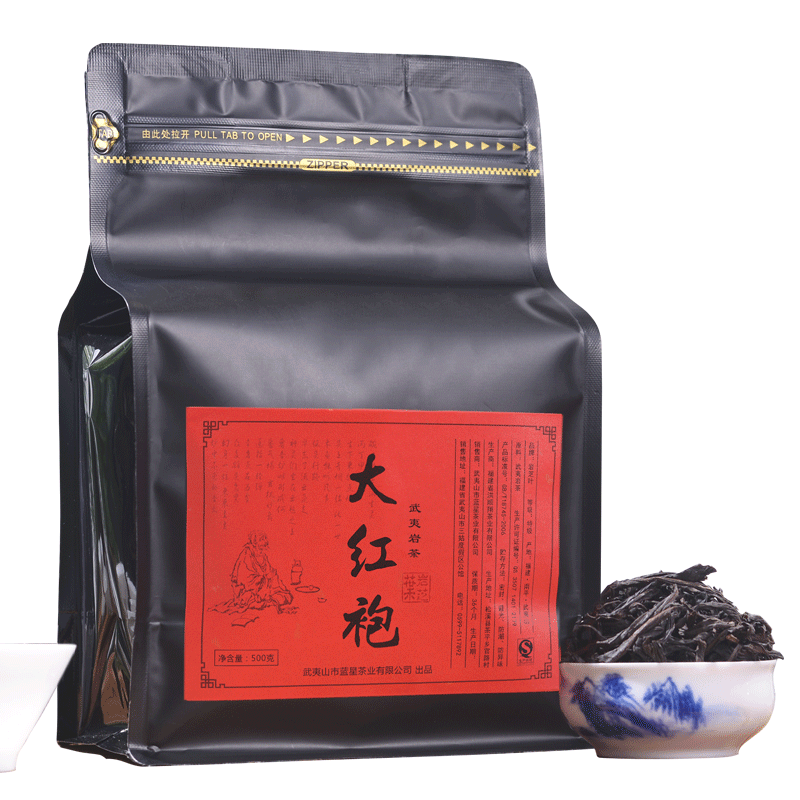 武夷山岩茶乌龙茶大红袍茶叶500g特级正宗浓香型正岩肉桂袋装散茶 - 图3