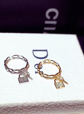 链条开口戒指潮小众ins设计简约