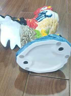 景德镇陶瓷摆件生肖大公鸡工艺品客厅桌面玄关装饰品摆件日常送礼