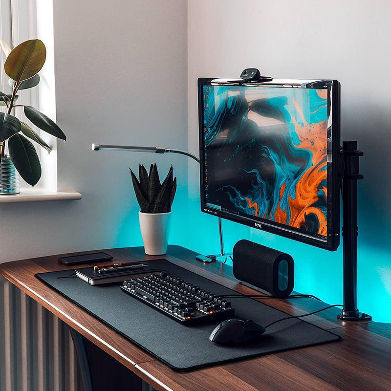 纯黑色鼠标垫小号简约ins风办公家用男女纯色主桌橡胶软垫子超大