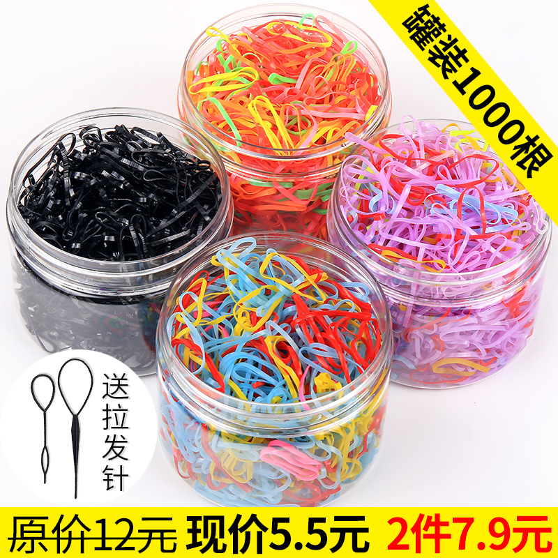 扎头发头绳橡皮筋发圈发绳发饰头饰韩国大人儿童一次姓小皮筋黑色 扎头发头绳橡皮筋发圈发绳发饰头饰韩国大人儿童一次姓小皮筋黑色