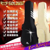 soldier40 soldiers 41 inch thickened folk guitar bag softbox light body wood guitar box double shoulder backpack 