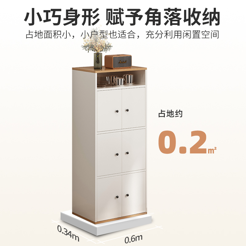 客厅斗柜家用立柜储物柜简约落地柜靠墙转角柜子收纳柜卧室五斗柜-图2