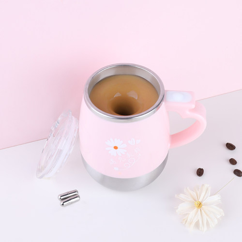 USB充电智能磁力自动搅拌杯咖啡杯电动旋转杯懒人水杯牛奶杯家用 - 图1