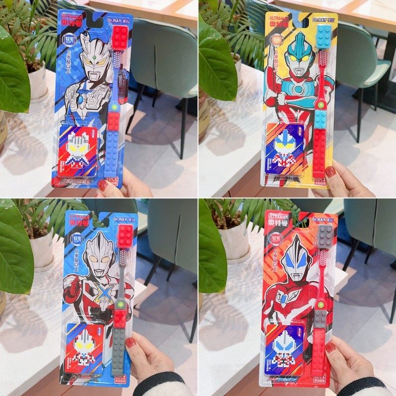 奥特曼儿童积木进口软毛牙刷6岁以上儿童清洁牙龈卡通亲子牙刷,淘宝优惠券,粉丝福利购,淘宝优惠卷