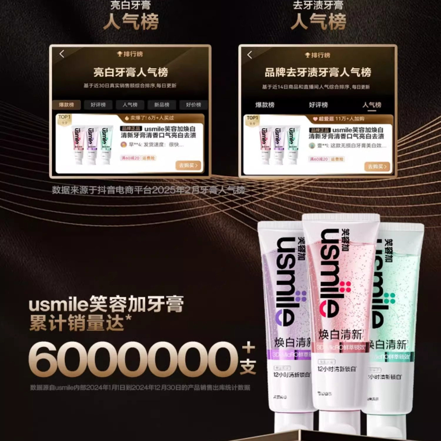 原装usmile笑容加清新香水牙膏美白清新口气男女成人牙齿去黄去渍,淘宝优惠券,粉丝福利购,淘宝优惠卷