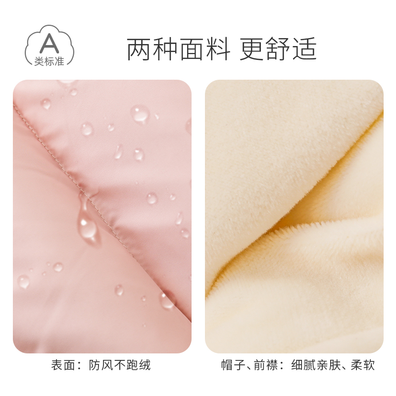 新生儿冬款外出加厚一岁哈衣羽绒服 淘唛儿羽绒连体衣