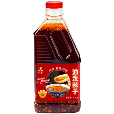 六婆油泼辣子香辣红油调味料200g