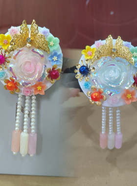 幻妍朝鲜族重工蝴蝶发箍