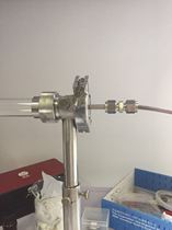 KF25 vacuum regulation joint stainless steel quartz tube sealing pipe union tubular furnace with flange joint pipe plug