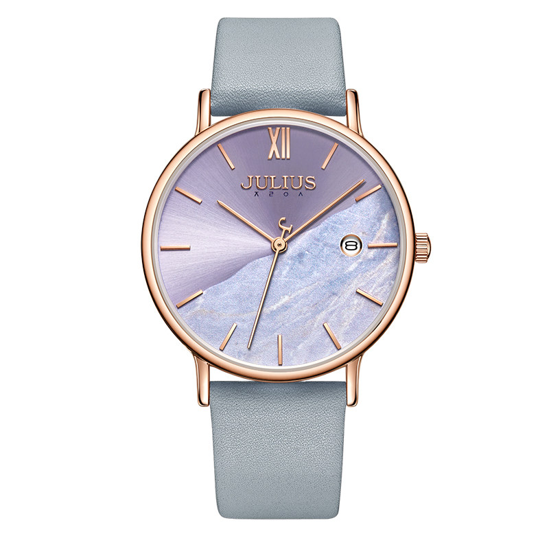 聚利时大表盘日历潮流小众石英表 julius聚利时盈硕日韩腕表