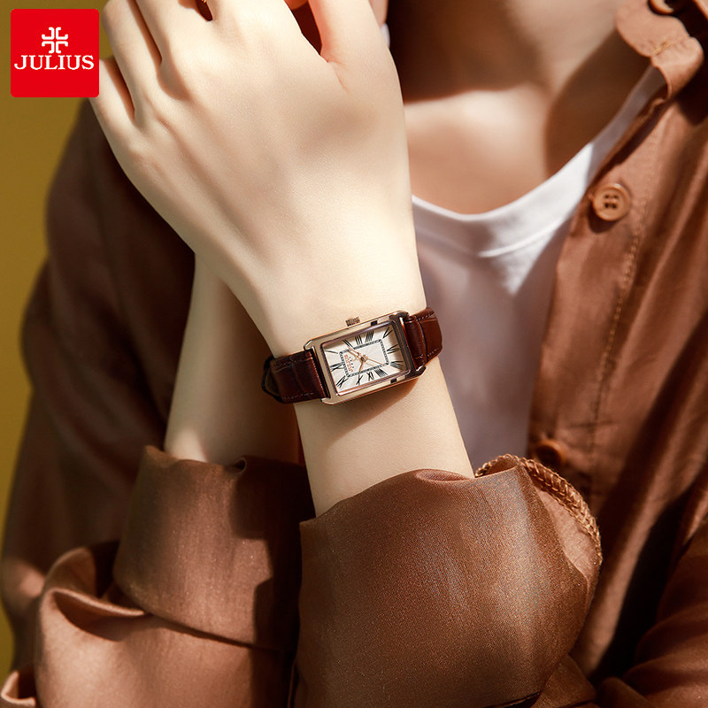 邢菲同款聚利时小众轻奢复古气质 julius聚利时盈硕日韩腕表