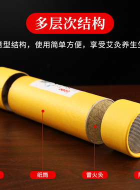 雷火灸纯艾草正品艾灸条大炮灸