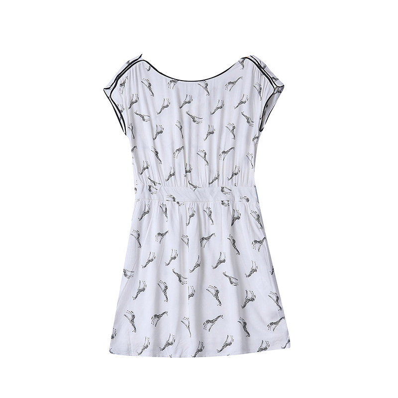 人棉印花裙夏季新款外贸女时尚百搭高腰显瘦隐形拉链无袖裙11445,淘宝优惠券,粉丝福利购,淘宝优惠卷