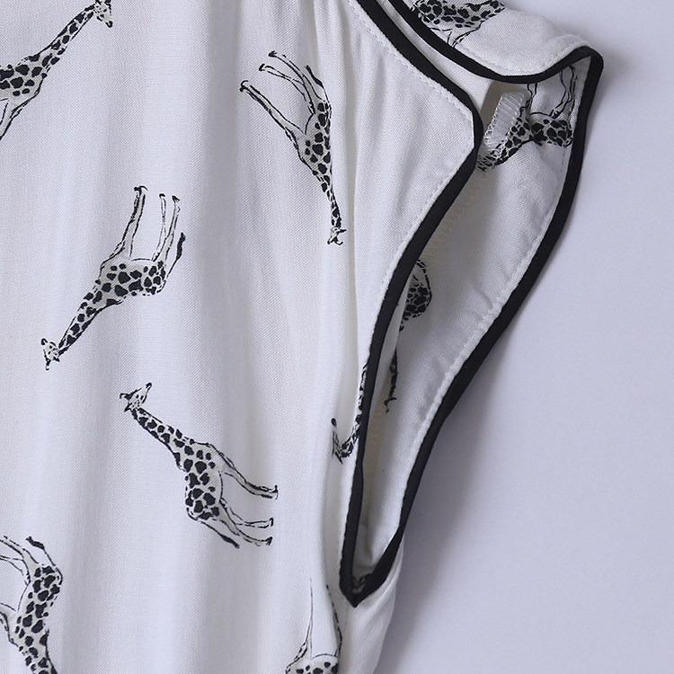 人棉印花裙夏季新款外贸女时尚百搭高腰显瘦隐形拉链无袖裙11445,淘宝优惠券,粉丝福利购,淘宝优惠卷