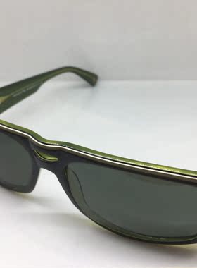 Strellson绿色板材框太阳镜墨镜