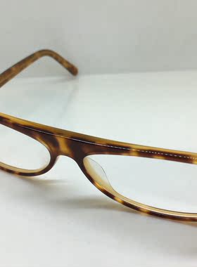玳瑁色小框板材眼镜男女通用平面镜