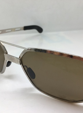 vintage 70年代ECHTENIA 银色大框太阳镜玻璃镜片墨镜德国产