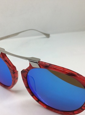 EJE Optico Sistema J2038/S手工板材红色太阳镜墨镜