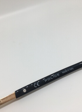 中古police 8849 金色合金飞行员款太阳镜墨镜男女通用意大利产