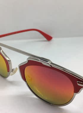 E8452AS EJE Optico Sistema 手工红色框银色个性复古太阳镜墨镜