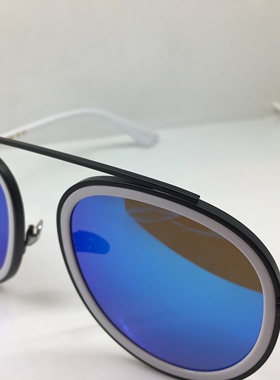 E8507S EJE Optico Sistema 黑色飞行员款太阳镜白色包边墨镜