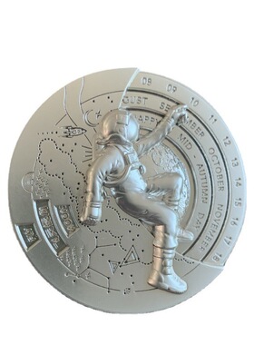 金属纪念币制作立体浮雕人物公司logo标志纪念章纯金银铜币设计